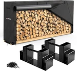 Mofeez Firewood Log And 8FT Cover Combo, Racks Holder For Storage. Fixed Price $57.80.