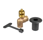 Hearthmaster Pro-flex PF-952-KIC Blk Plated Keyed Gas Fireplace Angle Valve Kit. Fixed Price $15.00.