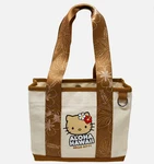 Abc Stores Hawai I: Hello Kitty Big Face Mini Canvas Tote Bag Brown New. Fixed Price $26.95.