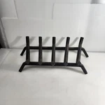 Heavy Cast Iron Metal Fireplace Grate Log Holder Black Vintage 23"X 12". Fixed Price $69.99.