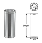 Duravent 8DP-36SSCF 8" Inner Diameter Duraplus Class Chimney Stainless. Fixed Price $769.94.