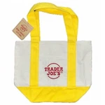 Trader Joe's Mini Canvas Tote Bag Yellow - Nwt & Sold Out Stores. Fixed Price $10.00.