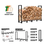 8FT Outdoor Firewood Rack Holder For Fireplace Storage, Adjustable .... Fixed Price $61.99.