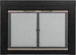 Pleasant Hearth Fireplace Glass Door Small Firescreen Black Satin Nickel. Fixed Price $179.99.