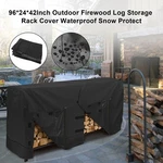 96*24*42INCH Outdoor Firewood Log Storage Rack Cover Waterproof Snow Protect. Fixed Price $37.58.