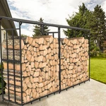 Extra Tall Large Firewood Log Rack Heavy Duty Storage Stand With Roof Cover. Fixed Price $109.92.