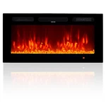 36IN Electric Fireplace Led Heater 12 Flame Color Crystal Stone Touch Remote. Fixed Price $235.99.