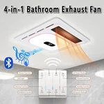 4-IN-1 Bathroom Exhaust Fan With Bluetooth Speaker 1800W Dual Heater Cfm. Fixed Price $96.88.