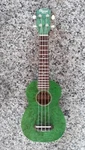 Ohana Model SK-15W Gn Green Soprano Size All Willow Wood Ukulele -free Gig Bag. Fixed Price $119.95.