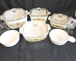 New Box Vintage Corning Ware Spice Of Life 12 Pc Casserole Set Glass Ceramic. Fixed Price $925.00.