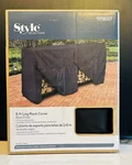Style Selections 8-FT Log Rack Cover Black 3730327 Front Access Panels #34441. Fixed Price $49.88.