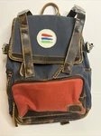 Kodiak Leather Co. Bucket List Backpack Large Hiking Camping Bag Navy/ Red. Fixed Price $116.79.