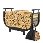 Loeniy 30 Outdoor Firewood Rack With 600D Carrier Bag, Heavy Inch, Black. Fixed Price $62.64.