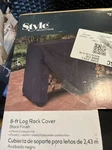 Style Selections 8-FT Log Rack Cover Black. Fixed Price $30.00.