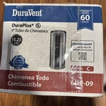New Duravent 6DP-09 Duraplus All-fuel Chimney 6IN. X 9IN. Stove Pipe. Fixed Price $85.00.