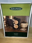 Smith & Hawken Chilton Log Rack Fireplace Holder Black W/ Brushed Gold Finish. Fixed Price $59.99.