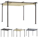 Outsunny Retractable Awning Cover Modern Archway Shade Steel Pergola. Fixed Price $247.99.