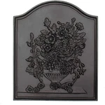 Elegant Cast Iron Fireback - Timeless Charm For Your Fireplace. Fixed Price $324.99.