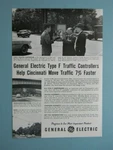 1954 Ge Type Traffic Controllers Help Cincinnati Move 7% Faster Sales Art Ad. Fixed Price $10.99.