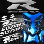 Chromed Blue Tribal Fire Gas/fuel Tank PAD+3D 6" Logo&letter+gsxr Emblem Sticker. Fixed Price $26.77.