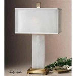Bowery Hill Contemporary Metal Alabaster Lamp. Fixed Price $619.20.