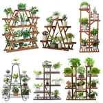 Wood/ Bamboo/metal Shelf Flower Pot Plant Stand Rack Garden Indoor Outdoor Patio. Fixed Price $32.92.