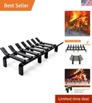 17 Fireplace Grates Wood Stove Rack Burning Heavy Duty Soli.... Fixed Price $71.15.