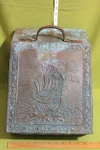 Antique Vintage English Brass Coal Box Hod Firewood Storage Victorian Embossed. Fixed Price $195.00.