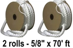 Imperial GA0173 5/8" X 70' Ft Wood Stove Door Fiberglass Gasket Rope - 2 Pack. Fixed Price $269.89.