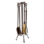 Minuteman International English Country 5-PIECE Wrought Iron Fireplace Tool S.... Fixed Price $135.86.