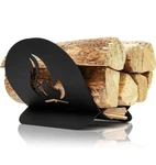 Juvale Iron Firewood Storage Rack For Indoor And Outdoor Use (10.5 X 16 In). Fixed Price $29.00.