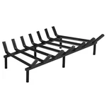 24'' Detachable Fireplace Log Grate Powder-coated Steel Wood Burning Rack Holder. Fixed Price $59.99.