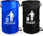 33 Gallon Capacity Large Durable Waterproof Combo Pop Up Recycle And Trash Colla. Fixed Price $100.99.