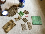 Toys Wooden Timber Log Set W/ Blue Storage Tub Used Lots Of Pieces!. Fixed Price $14.99.