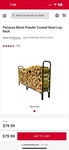 Costway 8 Ft Steel Firewood Storage Rack - Black. Fixed Price $50.00.