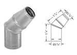 New 3" Dia. Duravent 3PVP-HC2 Pelletvent Pro Horziontal Cap, Stainless Steel. Fixed Price $62.00.