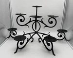 Pottery Barn Fireplace Scroll Wrought Iron 8 Pillar Candle Holder Htf Excellent. Fixed Price $85.00.