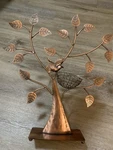 Jewelry Tree Holder 16 Metal Bronze Finish Bird Nest Earrings Necklace Vnc. Fixed Price $25.00.