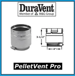 Duravent Pro Pipe 4" Diameter Appliance Adapter #4PVP-ADS. Fixed Price $61.99.