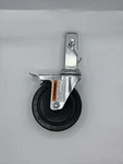 Metaltech Heavy-duty I-C1CAS5 5" Caster With Locking Pin. Fixed Price $34.99.