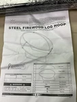 40 In Powder-coated Steel Outdoor Firewood Log Hoop Rack By Sunnydaze. Fixed Price $65.99.