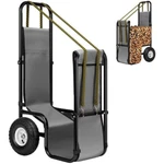 Firewood Log Cart Carrier Mover Hauler 250LBS On Rubber Wheels 600D Oxford. Fixed Price $49.96.