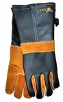 & F 8113/5 Bbq Gloves Cowhide Leather Long Sleeve Cotton Lining Pair. Fixed Price $18.99.