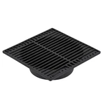 Nds 970, 9-INCH Square Grate, Connects To 6-INCH Spee-d In., Black Plastic. Fixed Price $32.01.