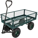 Wagon Cart 650LB Capacity Steel Mesh Yard Utility Pure Garden 50-LG1405. Fixed Price $89.99.