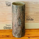 Country Container & Storage Stump Unique Woodland Farmhouse Bin Laundy Log.. Fixed Price $159.00.