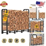 Adjustable 4FT Firewood Rack - Indoor/outdoor, Powder Coated, Rust Resistant. Fixed Price $105.76.