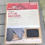 Master Forge Polyester 8-FT Log Rack Cover Matte Black Water-resistant Panels. Fixed Price $29.99.