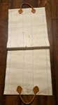 Vtg L.l. Bean Firewood Log Carrier Tote Heavy Canvas Leather Handles Usa. Fixed Price $100.00.