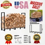 Enhanced Outdoor Firewood Storage 8FT Heavy-duty Rack With Adjustable Features. Fixed Price $79.19.